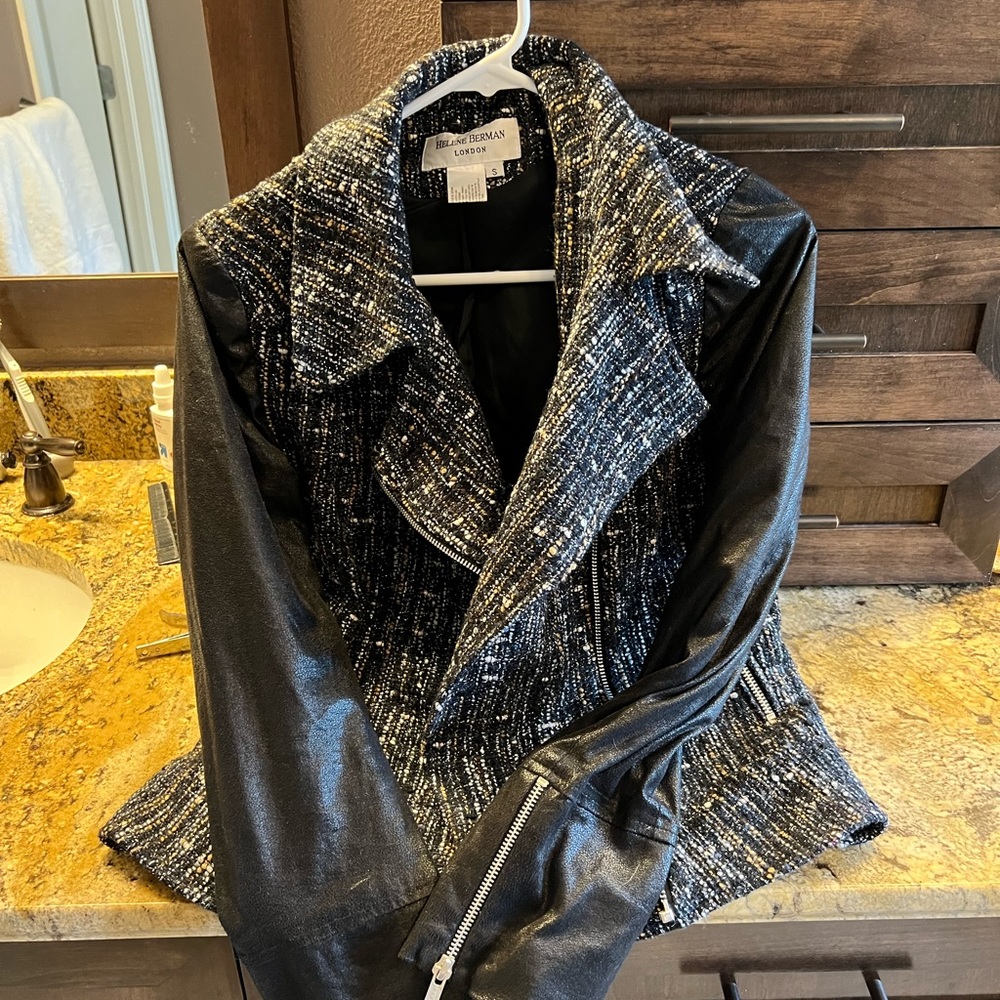 Helene Berman London faux leather jacket
